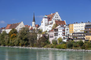 Blick auf die Altstadt von Wasserburg am Inn, Oberbayern, Bayern, Süddeutschland, Deutschland, Europa Blick auf die Altstadt von Wasserburg am Inn, Oberbayern, Bayern, Süddeutschland, Deutschland, Europa